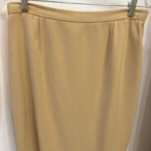 Skirt, lined, 12, dark yellow